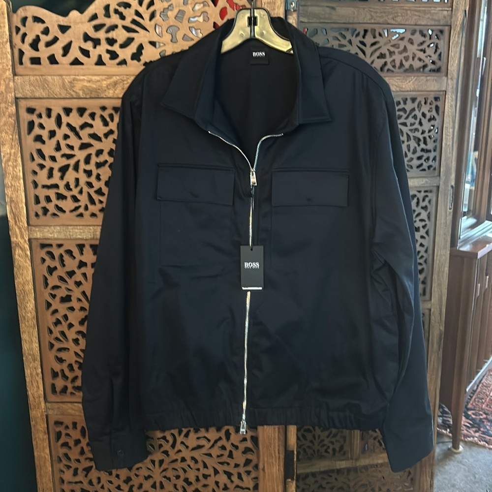 Hugo Boss Lawson Zip-Up Twill Jacket NWT